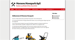 Desktop Screenshot of horsenshavepark.dk