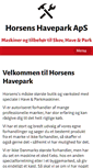 Mobile Screenshot of horsenshavepark.dk